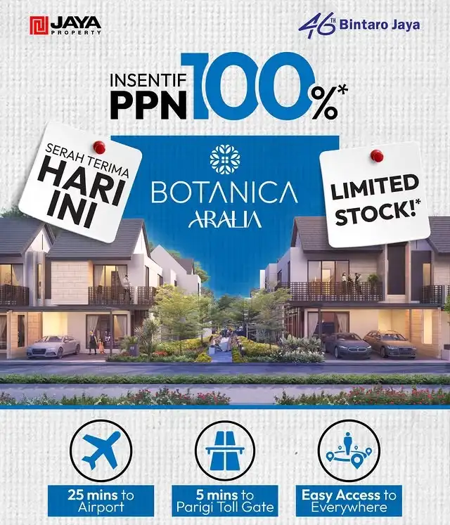 Botanica Aralia Bintaro - Cluster Hijau Asri